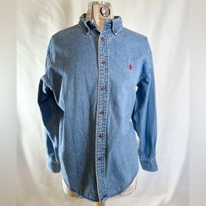 Ralph Lauren Cotton Women’s Denim Style Button Down